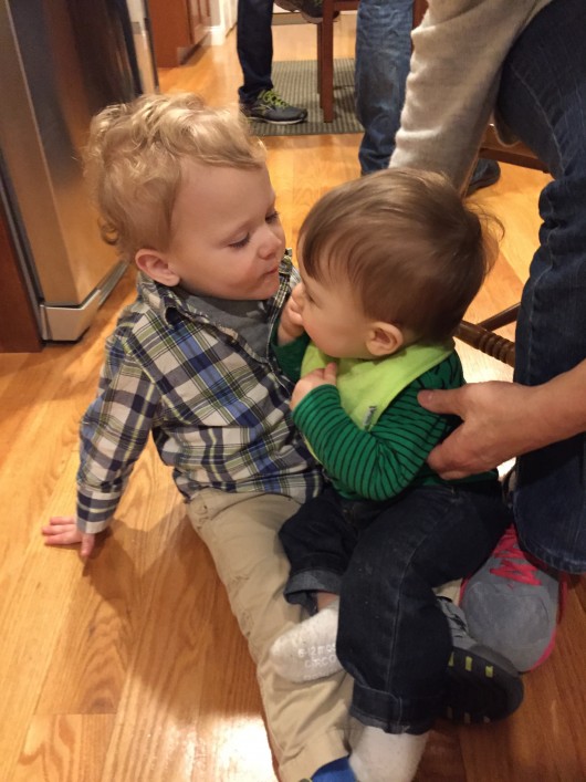 Cousin kisses