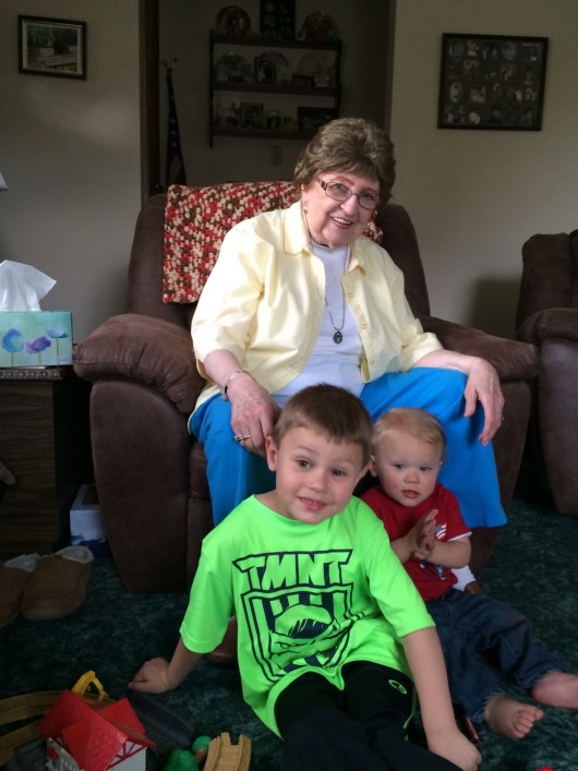 Great Grandma and her boys